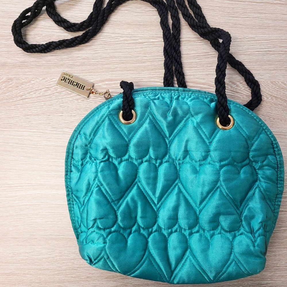 micmac shoulder quilted satin bag